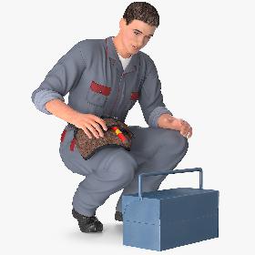 Locksmith with Toolbox 3D model